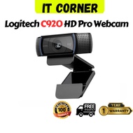 Logitech C920 HD Pro Webcam, Full HD 1080p/30fps Video Calling, Clear Stereo Audio, HD Light Correct