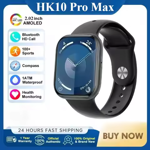 HK10 Pro Max AMOLED Smart Watch Men WiFi Bluetooth Call ChatGPT Compass G-Sensor Photo Album Sport S