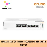 Aruba Instant On 1830 8G 4p Class4 PoE 65W Switch 8 10/100/1000 RJ-45 ports (JL811A)