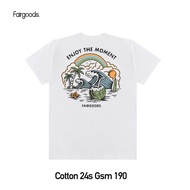 (TOP) Fairgoods T-Shirt - Enjoy the Moment - White - S