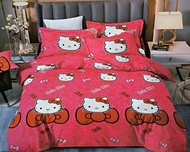 Ready Stock# Cadar Cartoon Single Fitted Bedsheet set /2 in 1 Single / Cartoon Design Bedsheet
