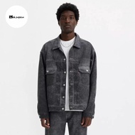 STUSSY x Levis Dyed Jacquard Trucker Jacket Black