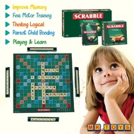 CLASSIQUE Scrabble Cross Words Games Word Forming Board Game Educational Spelling Alphabet / Permain