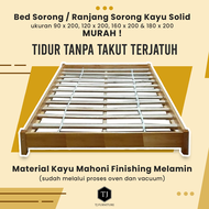 Bed Sorong / Tempat tidur sorong kayu / Ranjang kayu sorong uk kasur 160x200 cm full kayu solid mura