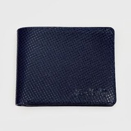 🇫🇷 Pierre Cardin 法國牛皮真皮深藍色薄身有窗短款銀包 France Simple Leather Wallet with Photo / ID Card Window in Dark 