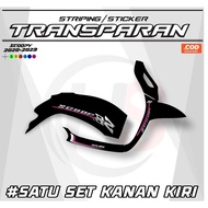 TRANSPARENT STRIPING STICKER SCOOPY 202-2022-2023 LATEST DESIGN SIMPLE ELEGANT H8 MOTORCYCLE STRIPIN