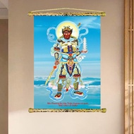 Buddhist Temple Painting - Buddha Dharma Protector Wall Painting - High Quality Canvas