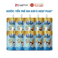Combo Túi Nước Yến Cho Bé Kids Nest Plus+ Growth GOLD 18% (80g ) vị Yến Tự Nhiên