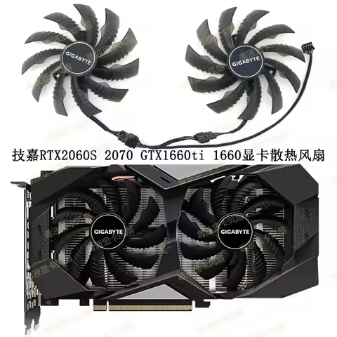 For Gigabyte RTX 2060 2060S 2070 Magic Eagle WINDFORCE WF2 Wind Demon Graphics Card Cooling Dual Fan