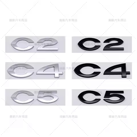 3D ABS Car Logo Sticker Tail Bumper Badge Auto Rear Trunk Emblem Decal Styling Accessories for Citro