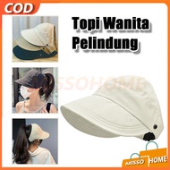 MATAHARI Anti-UV Mask Hook Hat Sports Hat Women's Beach Hat Korean Women's Sun UV Protection Hat