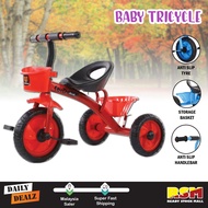 Kid Tricycle Trikes Bike Ride On Toy 3 Wheel Bell Basket 2-5 Years Old Toys for boys