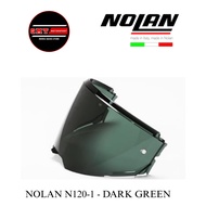 NOLAN N120-1 DARK GREEN VISOR💯 GENUINE