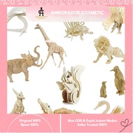 MH - DIY EDUCATIONAL PUZZLE TOYS FOR CHILDREN CREATIVE TOYS ANIMAL PUZZLE WOODEN PUZZLE TOYS FAUNA