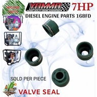 VALVE SEAL YAMMA 168FD 7HP NEW MODEL AIRCOOLED DIESEL ENGINE WATER PUMP