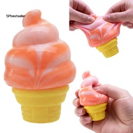 Sp Portable Stress Reliever Anxiety Relief Gadget Mini Ice Cream Cone Squeeze Toy Soft Tpr Stress Re