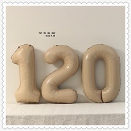 Mori Style Retro Simple Baby 120 Days Decoration Open Meat 4 Months Balloon Digital Background Decor