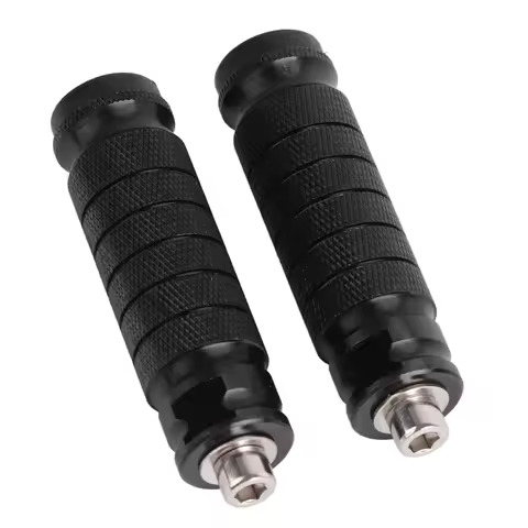 2pcs Motorcycle Rear Footrests Universal M8 Non Slip Foot Rest Pegs Pedals 9.3x2.4x2.4cm