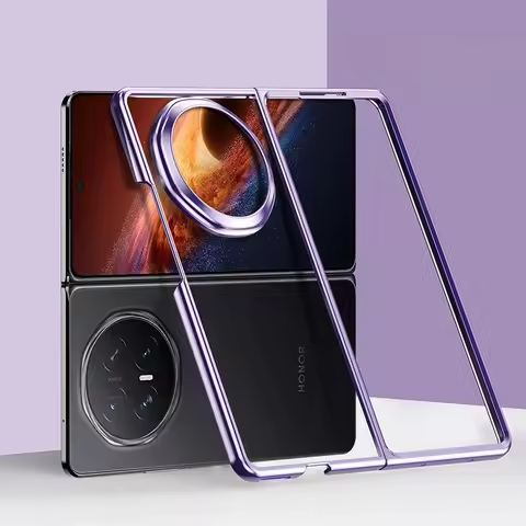 For Honor Magic V6 V 5 Case Ultra Thin Electroplated Transparent Case For Honor Magic V5 V 6 Hard PC