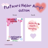 Custom Acrylic Photocard Holder