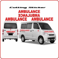 Cutting Sticker AMBULANCE AMBULANCE Sticker Car Logo