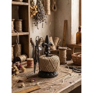 European Retro Cast Iron Craft Iris Rope Winder Ornaments Gardening Gardening Groceries Balcony Home