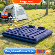 LG Kasur Angin Single/Double Air Bed Matras Kasur Angin Portable Kasur Tiup Air Bed Queen Size+ POMP