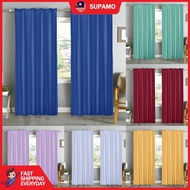 SUPAMO Langsir Tingkap Murah Semi Blackout Curtain Plain Kain Langsir Pintu Door Curtain Window Curt