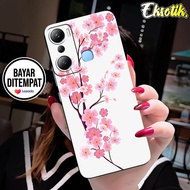 Case INFINIX HOT 20i - Casing INFINIX HOT 20i - EKSOTIK - Fashion Case - BUNGA - Silikon INFINIX HOT