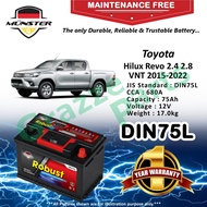 Münster Robust MF CMF DIN75 | DIN75L | 57539 (75AH) Car Battery Bateri Kereta Toyota Hilux Revo 2.4 