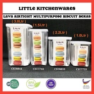 Lava Airtight Multipurpose Container/ Storage Jar/ Food Storage Container/ Biscuit Container/ Bekas 
