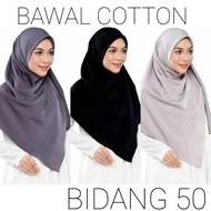 🔥Hot SALE 🔥 Tudung Bawal Cotton / Bidang 50 / Bawal Murah / Tudung Bawal / Bawal Cotton