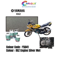 Motor Yamaha RXZ [Y5041] RXZ Engine Silver Met Metallic 2K Original Basecoat Paint Colour CARLOUR
