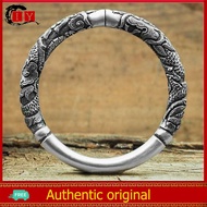 IY-Ssangyong Pillar Bracelet S999 Sterling Silver Opening Adjustable Men'S And Women'S Bangle Handmade Fashion Personality