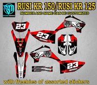 Rusi KR 150 Rusi KR 125 full body decals Laminated