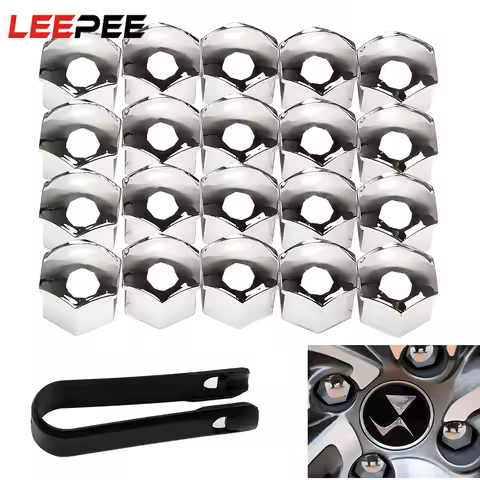 20Pcs 17mm/19mm Car Wheel Nut Bolts Caps Auto Hub Screw Cover Nuts Bolts Rims Exterior Decor Plug So