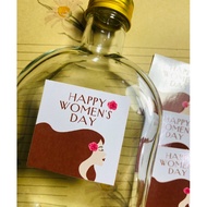 TWD02 48 Women's Day March 8, October 20 (5x5cm) stamps for gift boxes/pet cans/bottles/bags