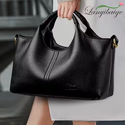 Authentic Leather Tote Bag Luxury Large Capacity Women's Single Shoulder Diagonal Crossbody Bags Fas