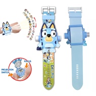 Bluey Toy Watch Deformation 24 Projection Anime LED Luminous Watch Kids Digital Clock Student Wristw