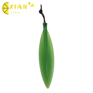 XIANS Letter Opener Bookmark, Safe Plastic Willow Leaf Shape Letter Opener Tool, Practical Pointed Tip Green Durable