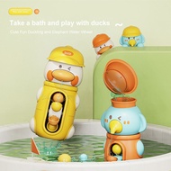 Baby Toys Bath Bathtub Duck Toys For Toddlers 1 2 3 Years Old With Rotatable Waterwheel Bathroom Power Suction Water Scoop Fun