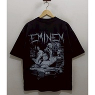 OVERSIZE T-SHIRT MUSIC RAP EMINEM ALL ALBUM BLACK Original