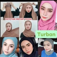 Instant shawl turban chiffon