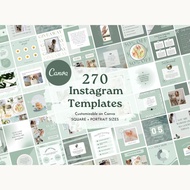 270+ Green & Blue Canva Instagram Templates | Template IG Summer Minimal untuk Post, Story & Quote