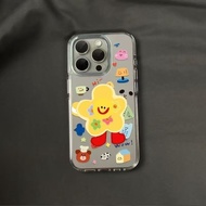 Cute Yellow Star airbag Phone Case with Cute Elements Various for Redmi F4 F5 M3 M4 X3 10 12 9 Note 