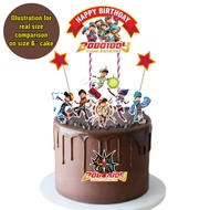 BOBOIBOY FUSION High Quality Paper Cake Topper Kek Cake Decor Cupcake Topper