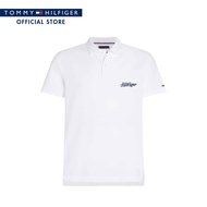 Tommy Hilfiger เสื้อโปโล ผู้ชาย รุ่น MW0MW38488 YBR - สีขาว ทรง Regular Fit