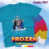 [PREMIUM COTTON] Frozen Girl's Tshirt/ Baju Tshirt Budak Perempuan Frozen