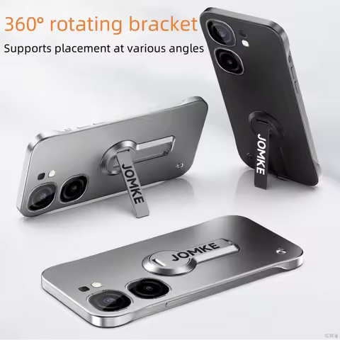 For Vivo iQOO Neo 9 8 7 pro Plus Case Luxury Borderless 360° Bracket Cover foriQOO Neo9 Shockproof B