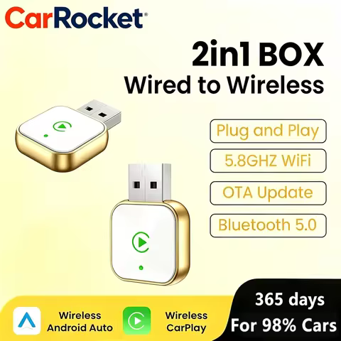 CarRocket Wireless CarPlay Adapter for iPhone 2in1 Wired to Wireless CarPlay wireless apple carplay 